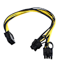 Miniatyrbillede 4 af 5: CPU 8-pin til 2x8-pin (6+2) Grafikkort til Miner Dobbelt PCI-e PCIe 8-pin Strømforsyningssplitterkabel Co