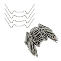 Miniatyrbillede 1 af 3: 100 stk. W-Type Drivhus Glas Fjeder Tråd Overlappende Clips Fikseringsklemmer