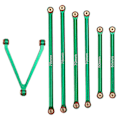 Miniatyrbilde 3 av 5: CNC Chassis Link Rod Linkage Sett For Axial Scx24 Axi00005 Gladiator 1/24 Rc Crawler Bil Oppgraderingsdel