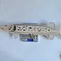 Miniatyrbillede 3 af 5: Vintage Træ Fisk Vægdekoration Ornament Retro Soveværelse Have Dekoration Gave - Træfarve