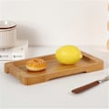 Miniatyrbild 5 av 5: Bambubricka Bambu Serveringsbricka Träbricka Rektangulär Fat Blomsterpresent