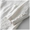 Miniatyrbilde 4 av 5: Herre Lin Blazer Lett Jakke Frakk To Knapper White M