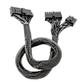 Miniatyrbillede 3 af 5: Til P Km3 24-pin Modulær 10 + 18-pin Til 24-pin Mesh Kabel