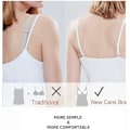 Miniatyrbillede 2 af 5: 2-i-1 Basic Seamless Camisole til Kvinder, Ensfarvet Spaghetti Stropper, Slim Fit Bomuld, Justerbare Spaghetti Stropper Tank Top Med Indbygget BH Khaki 3XL