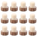 Miniatyrbillede 3 af 4: 12 stk. Træ Vinflaske Propper Forseglingspropper Vinflaske Propper (Beige)