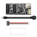 Pikkukuva 1 / 5: Usb3.2 N1 19pin - kaksois-19pin-sovitin Expans A-key Sata 15pin - 4pin-kaapelilla