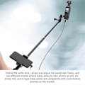 Miniatyrbild 4 av 5: Selfiepinne för DJI Osmo Pocket 2 Handhållen Gimbal Stabilisator Typ-c/Android Telefonklämma Modul Förlängningsstång - Typ-c Till Typ-c