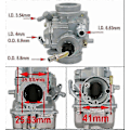 Miniatyrbillede 4 af 4: Ttr125 Forgaser til Yamaha Ttr 125 Ttr 125 Forgaser 2000 2007 Yamaha Ttr125 Ttr125e Ttr125l Ttr125le