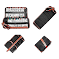 Miniatyrbilde 3 av 4: Penneholder, 72 Assorterte Fargede Blyanter Organizer, Rullbar Vaskbar Canvas Pennveske For Skole
