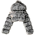 Pikkukuva 1 / 4: Tekoturkis Takki Naiset Hupulla Lyhyt Bubble Takki Fleece Lämmin Takki Naisten Takit 4X-Large Dark Gray