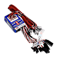 Pikkukuva 3 / 5: 12 LED-valon ohjaus- ja jarrujärjestelmän valaistussarja TAMIYA 1/8 1/10 RC-kuorma-autoon