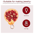 Miniatyrbillede 2 af 3: 4 stk. 3D Frugt Vedhæng Resin Charms Vedhæng DIY Ørering Smykketilbehør