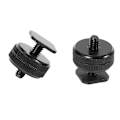 Miniatyrbillede 4 af 5: 1/4 Tomme-20 Hot Shoe Mount Adapter Tripod Skrue Til Flash Hot Shoe Til Dslr Kamera (2 Pakker)