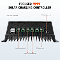 Miniatyrbillede 2 af 4: Solar Oplader Controller Solar Batteri Intelligent Regulator 12V/24/V36V/48V Solar Power Controller 100A