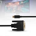 Miniatyrbillede 5 af 5: 1,8 m Bærbar 4K High-Definition Type-C til DVI Adapter Kabel Konverter Ledning til Computer