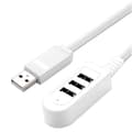 1,2 m 3-portars Multi Usb2.0 Hub Splitter Converter Extern Förlängningskabel Splitter För PC Dator Ac
