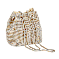 Miniatyrbillede 3 af 3: Fash Skinnende Perler Clutch Håndtaske Til Kvinder Brude Bryllup Et Kæder Shou