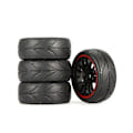 Miniatyrbilde 4 av 5: 1/10 Rc Bil Dekk På Ing Bil Dekk Hjul For Tt01 Tt02 Ta06 Xv-01 Ptg-2 Wr8