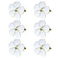 Miniatyrbillede 1 af 5: 6 stk. Blomster Servietring, blomstrede Servietspænder Servietholder Spiseborde Borddækning Dekoration Til Bryllup