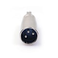 Miniatyrbillede 5 af 5: 3-benet XLR han til 1/4 tomme stereokabel mikrofon mikrofonstik konverter adapter