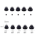 Miniatyrbillede 4 af 5: M1 5mm 19t Sort Stål Metal Pinion Motor Til 1/10 Rc Modelbil