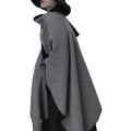 Miniatyrbilde 4 av 5: Sjal Reversibel Ensfarget Åpen Front Cardigan Wrap For Kvinner black