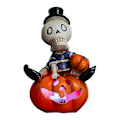 Miniatyrbilde 1 av 5: LED Hodeskalle Gresskar Statue Lys Hodeskalle Gresskar Design Statue Lys Halloween Gresskar Lykt LED Nattlys Gresskar Telys For pumpkin