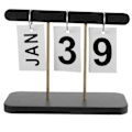 Miniatyrbillede 2 af 2: Bordkalender Evighedskalender Rustik Træbase Kalender Skrivebordsdekoration