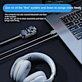 Pikkukuva 3 / 5: Auton Bluetooth-vastaanotin Aux Auto 3,5 mm Audio Bluetooth -sovitin Lähetin Bluetooth 5.1 Audio -sovitin