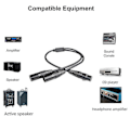 Miniatyrbillede 4 af 5: Xlr Splitter Kabel, 3 Pin Xlr Hun Til Dobbelt Xlr Han Patch Y Kabel Balanceret Mikrofon Splitter Co