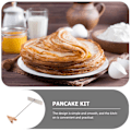 Miniatyrbillede 2 af 4: Crepespreder i rustfrit stål Pandekageskraber T-formet Crepespreder Crepe Madlavningsværktøj