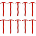 Miniatyrbillede 1 af 5: Camping Teltsplinter, Jordspyd Haveplinter Heavy Duty Teltsplinter Nylon Teltsplinter Til Strand Sand Muddet Land Græsareal 10 Stykker Rød