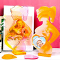 Miniatyrbillede 4 af 5: Resin Fotoramme Form, Stor Silikone Fotoramme Resin Form, Til Støbning, Gravid Mor