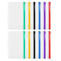Miniatyrbillede 1 af 4: 12 stk. Multipurpose Binder Lommer Løse Bladposer til 6-Rings Notesblok Studenter Papirvarer