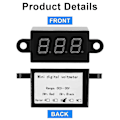 Miniatyrbilde 2 av 5: 4 stk. Mini Digital Voltmeter 0.28 Tommer 2 Ledninger 3.0v-30v Digital Voltmeter D