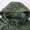 Miniatyrbillede 1 af 5: Herre Udendørs Vindtæt Jakke Windbreaker Frakke Vandring Fiskeri Taktisk Plus Størrelse Army green 4XL