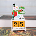 Miniatyrbillede 1 af 2: Julekalender Stof Advents Nedtælling Julemand Kalender Juledekoration