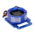 Miniatyrbillede 2 af 5: Metal Køleventilator Motor Køleplade Med LED Lys Til 1/8 Sledge Rc Bil Opgraderingsdele Tilbehør,b