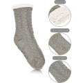 Pikkukuva 4 / 4: Naisten tossusukat lämpimät pörröiset sukat pehmeät pörröiset sukat talviset neulesukat Chenille Stripe A