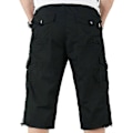 Pikkukuva 2 / 3: Miesten 3/4 pitkät joustavat shortsit vyötäröllä Cargo Combat kolmeneljänneshousut 2XL Black