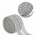 Miniatyrbilde 3 av 3: 2 ruller Rhinestone Diamant Mesh Bånd