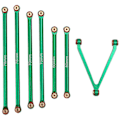 Miniatyrbilde 1 av 5: CNC Chassis Link Rod Linkage Sett For Axial Scx24 Axi00005 Gladiator 1/24 Rc Crawler Bil Oppgraderingsdel