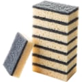 Miniatyrbillede 1 af 2: 8 stk. Multifunktionelle skuresvampe, ridsefri rengøring af service, redskaber, non-stick køkkengrej, svamp til brug i køkken og badeværelse (sort)