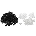 100 st T3-knappar Tryckknappar Scrapbooking Syknappar Svart + Vit 2-pack