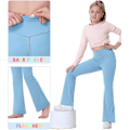 Miniatyrbilde 3 av 5: Fleeceforede leggings for kvinner i store størrelser, varme termiske yogabukser for vintertrening S-4xl Style3 M