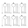 Miniatyrbillede 1 af 4: 6 Sæt Bakke Hardware Til Kage Stativ 3-lags Kage Stativ Montering Hardware Holder Til Bryllup Og Fest