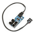 Pikkukuva 3 / 5: Emolevyn USB 9-nastainen jatkojohto USB 1-2 piirilevyrakenne suojakannella USB Ext
