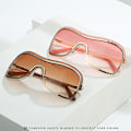 Miniatyrbilde 4 av 5: Solbriller Shades Oversized Solbriller For Kvinner Bærbare Wrap Around Shield Solbriller Sykling Kjøring Fiske Solbriller For Style 3