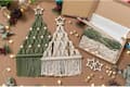 Julgrans DIY-kit, Handgjorda Vävda Makramé Julgranar DIY-kit Väggbonader