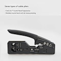 Miniatyrbilde 3 av 5: Nettverkskabelkrimper Rj45 Krimpeverktøy Kutter Stripper For Rj45 Cat7 Cat6 Cat5 Rj11 Rj12 Kontakt Cr